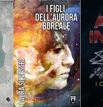 Nella biscottiera tre romanzi di fantascienza:  I Figli dell’aurora boreale – Memorie di un cyborg – Armainfero